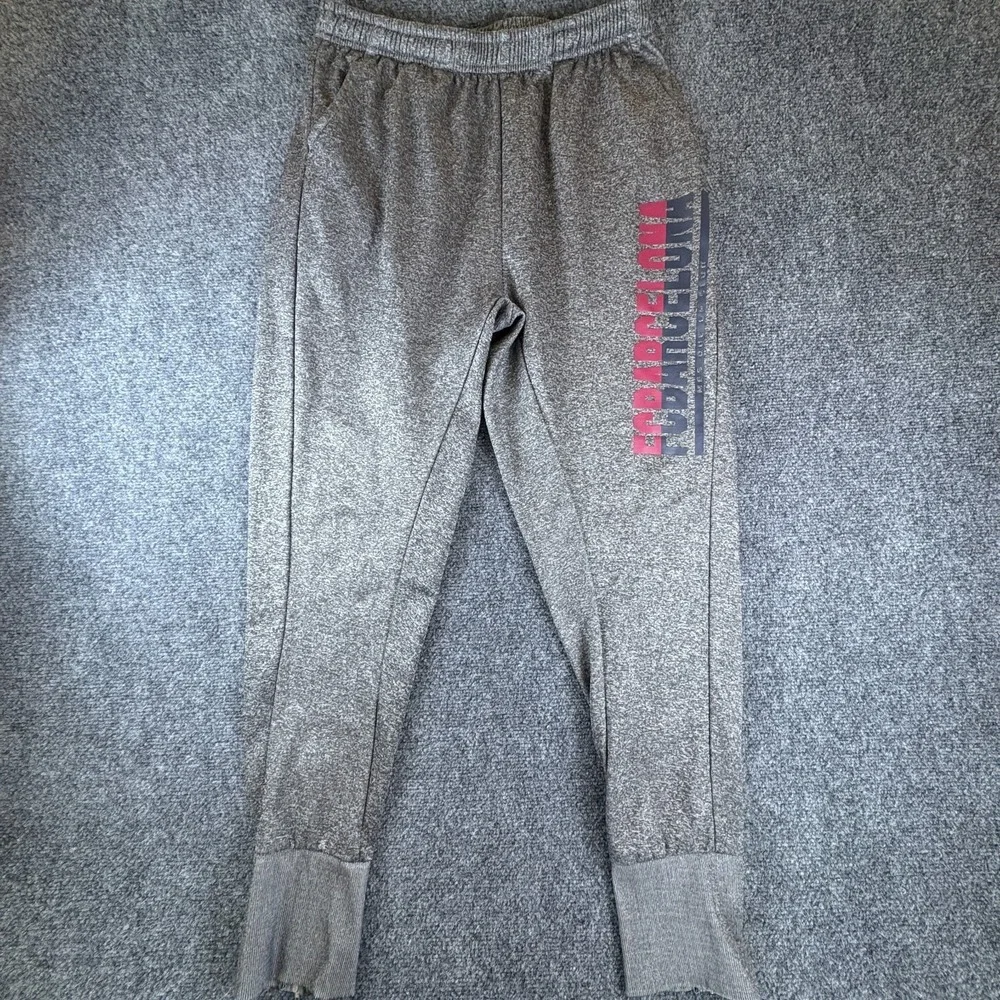 FC Barcelona Sweatpants Mens‎ Large Heather Gray Casual Performance Tapered Leg